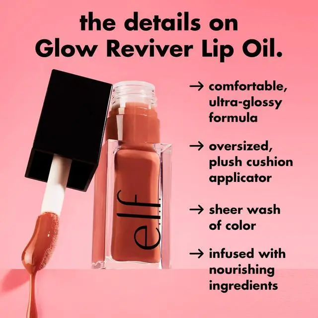 Alt view image 4 of 7 - Lip Oil, Pink Quartz | Nourishing Tinted Lip Oil For A High-shine Finish, Infused With Jojoba Oil, Vegan & Cruelty-free