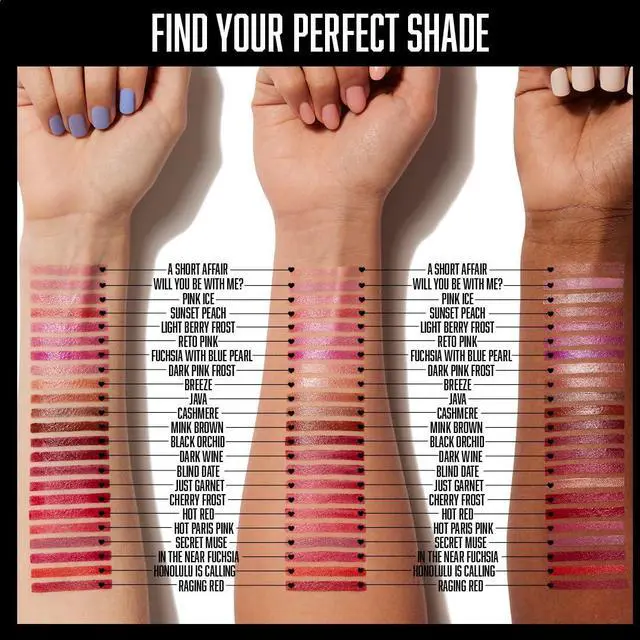 Alt view image 4 of 7 - Silk Finish Lipstick, Hydrating Rich Buildable Lip Color, Formulated with Vitamins A,Hydration, Cruelty-Free & Vegan - Dark Pink Frost