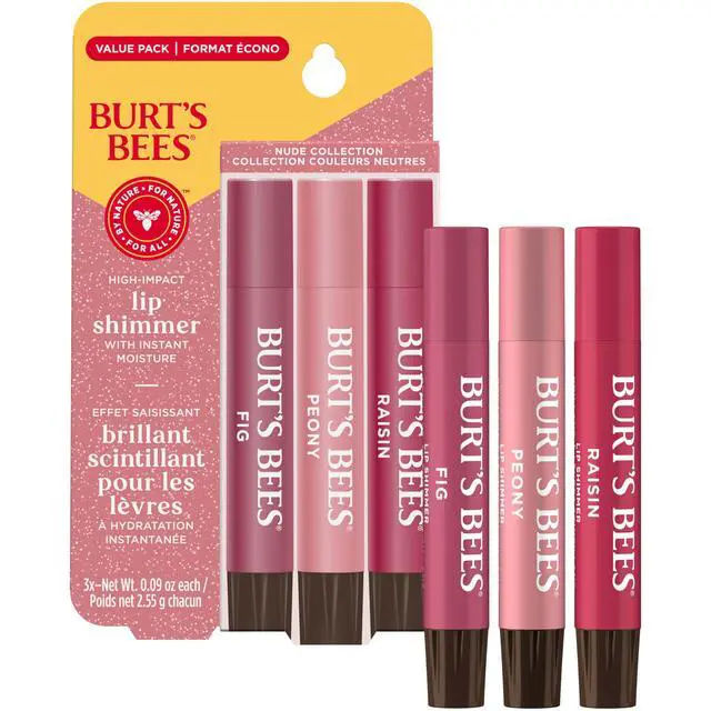Alt view image 2 of 7 - Lip Shimmer Nude Collection, Tinted Lip Balm, 0.09 oz., 3 Tubes | Moisturizing for All Day Hydration, Natural Glowy Pigmented Finish, Buildable Color, 3 Warm Shades
