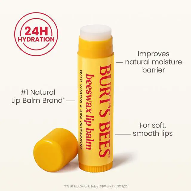 Alt view image 5 of 7 - Lip Balm - Original Beeswax, Lip Moisturizer With Responsibly Sourced Beeswax, Tint-Free, Natural Origin Conditioning Treatment, 2 Tubes, 0.15 oz. | Lip Moisturizer with Beeswax, Tint-Free, 100 Percen