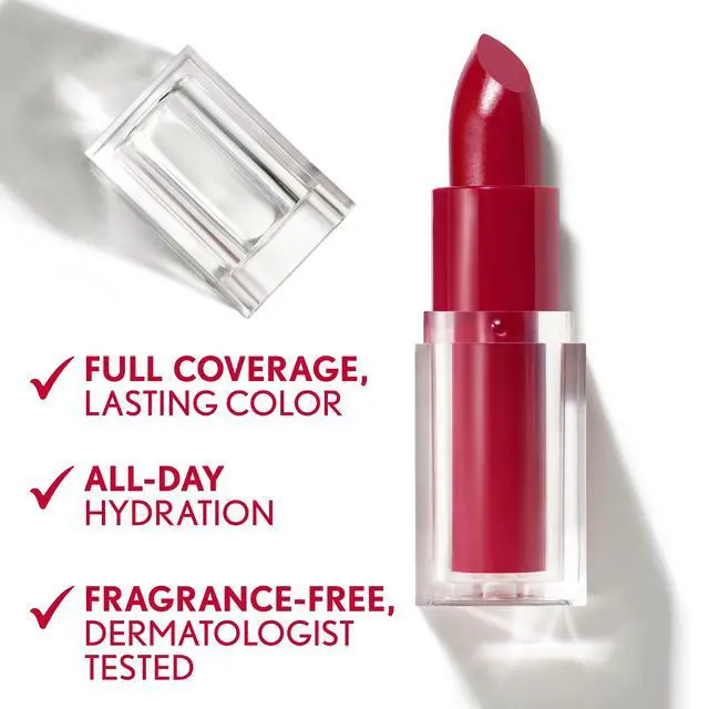 Alt view image 6 of 7 - Clean Lip Color, Romance Mauve, Satin Finish, Squalane, Avocado & Aloe, Carmine-Free, Non-Drying, 0.12oz
