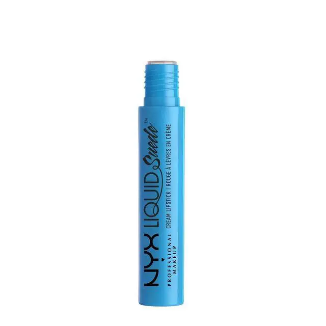 Alt view image 2 of 3 - Liquid Suede Cream Lipstick - (Bright Sky Blue)