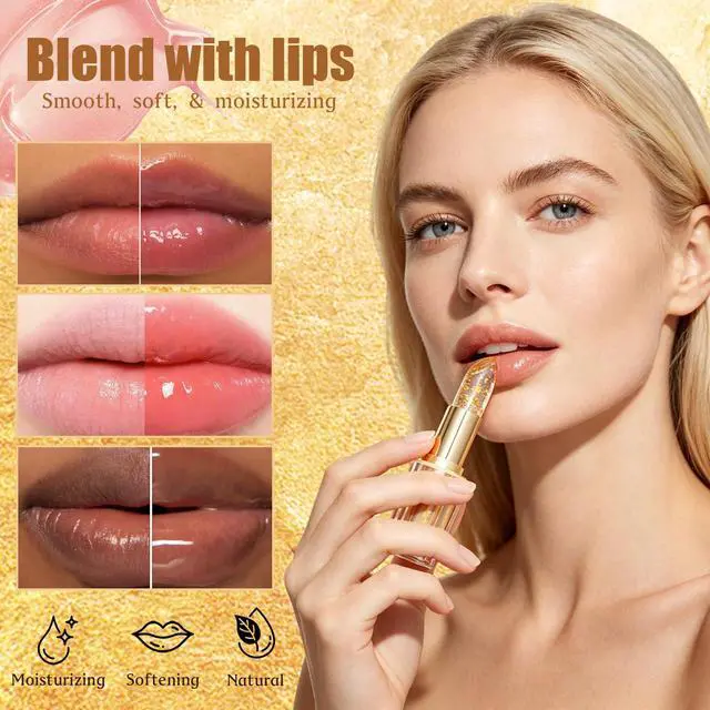 Alt view image 3 of 7 - Lipstick, Color Changing Lip Balm, Moisturizing & Non-sticky Vegan | Color Changing Lipstick, Clear Lipstick That Changes Color, Long Lasting, Non-Stick Cup, Cruelty-Free