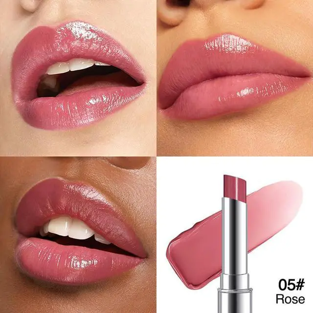 Alt view image 3 of 7 - Rose Pink Honey Tinted Lip Balm for Women, Hydrating Lip Oil Stick Lip Gloss Lipstick for Mature Skin, Sheer Lightweight Moisturizing Lip Tint Balm with Natural Shine, Vegan & Cruelty-Free