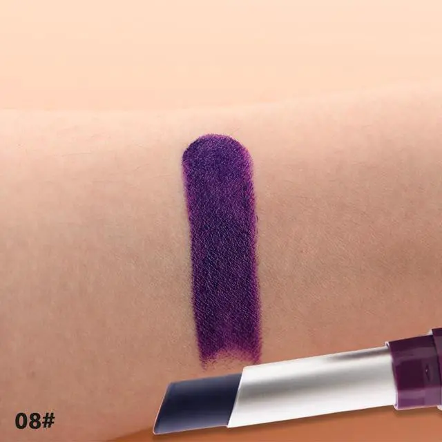 Alt view image 6 of 7 - Dark Orchid Purple Matte Lipstick - Pigmented Lip Crayon & Face Paint Stick for Women Everyday Halloween Birthday Party Wear, Younger-Looking Lip Makeup, Labial con color para uso diario 08