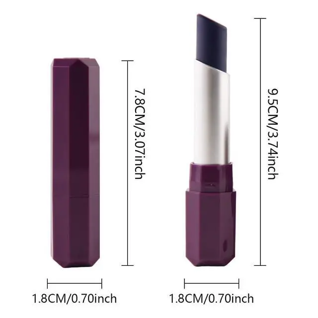 Alt view image 7 of 7 - Dark Orchid Purple Matte Lipstick - Pigmented Lip Crayon & Face Paint Stick for Women Everyday Halloween Birthday Party Wear, Younger-Looking Lip Makeup, Labial con color para uso diario 08