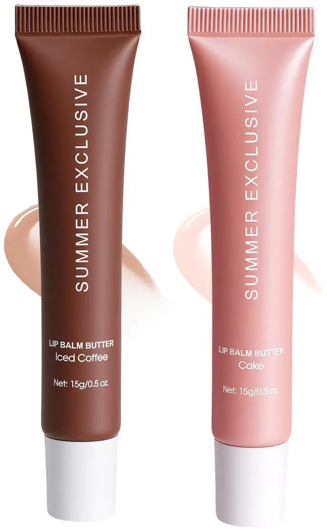 Main image of 2 Color Summer Exclusive Lip ,Lip Gloss Bulk | Nourishing Lip Gloss with Natural Ingredients for Girls,Soothes & Softens Dry Lips,Lip Care Gift Set for Birthday Christmas.