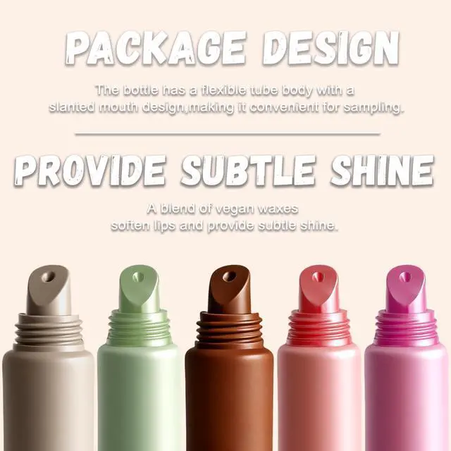 Alt view image 3 of 7 - 2 Color Summer Exclusive Lip ,Lip Gloss Bulk | Nourishing Lip Gloss with Natural Ingredients for Girls,Soothes & Softens Dry Lips,Lip Care Gift Set for Birthday Christmas.