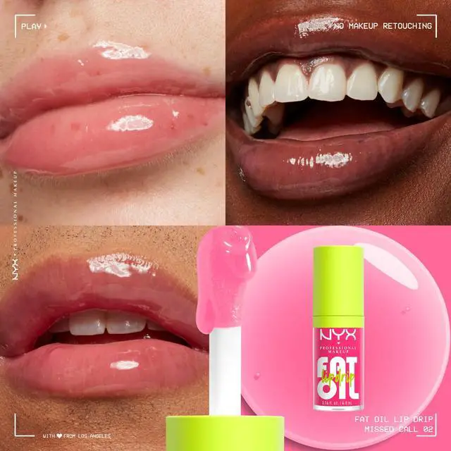 Alt view image 2 of 5 - Fat Oil Lip Drip, Moisturizing Lip Oil Gloss, Vegan Tinted Formula, Up to 12 HR Hydration - Missed Call (Sheer Pink)
