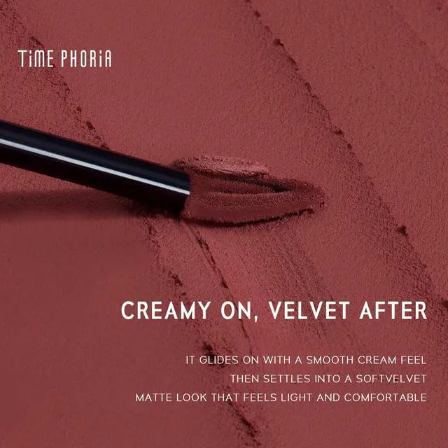 Alt view image 5 of 7 - Cream, Soft Blur Matte Lip Tint 09 | Blurs Lip Lines With Soft Velvet Texture, Lightweight & Highly Pigmented , Deep Berry Red Color, No-drying