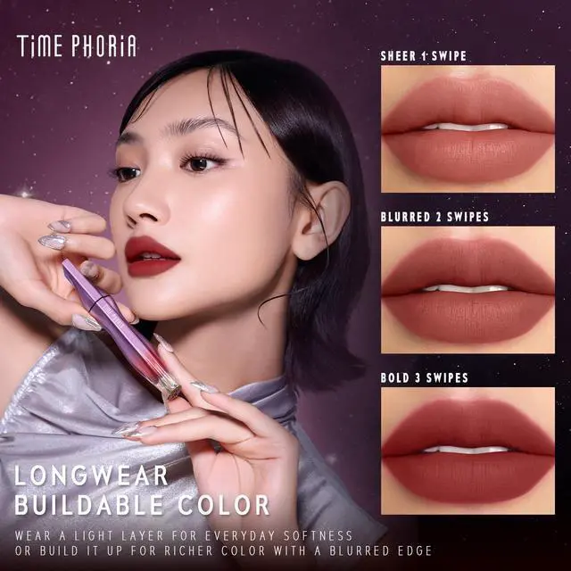 Alt view image 6 of 7 - Cream, Soft Blur Matte Lip Tint 09 | Blurs Lip Lines With Soft Velvet Texture, Lightweight & Highly Pigmented , Deep Berry Red Color, No-drying