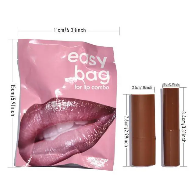 Alt view image 7 of 7 - Nourishing Lip Gloss with Brown Lip Liner Lip Combo Sets, Solid Lip Gloss Jelly Lipstick High Shine, Nude Lip Kit with Lip Liner and Gloss for Women, Lightweight Long-Lasting Lipstick Makeup