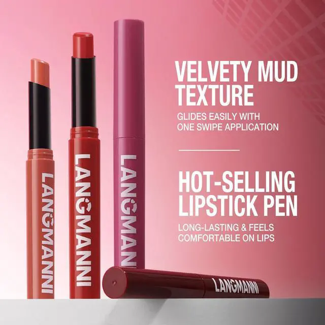 Alt view image 6 of 7 - 12Pcs Velvet Matte Lipstick Set, Nude to Dark Shades, Long-Lasting,Color A | Highly pigmented matte color, smooth creamy glide, waterproof wear, nude-to-dark tones, ideal for daily makeup or gifting