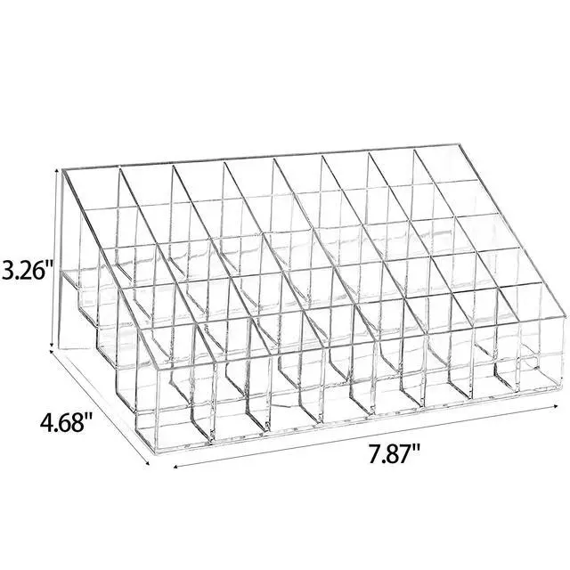 Alt view image 4 of 5 - 40 Grids Lipsticks Holder - Clear Acrylic Lipgloss Lipstick Organizer and Storage Display Case for Lip Gloss, Lipstick Tubes