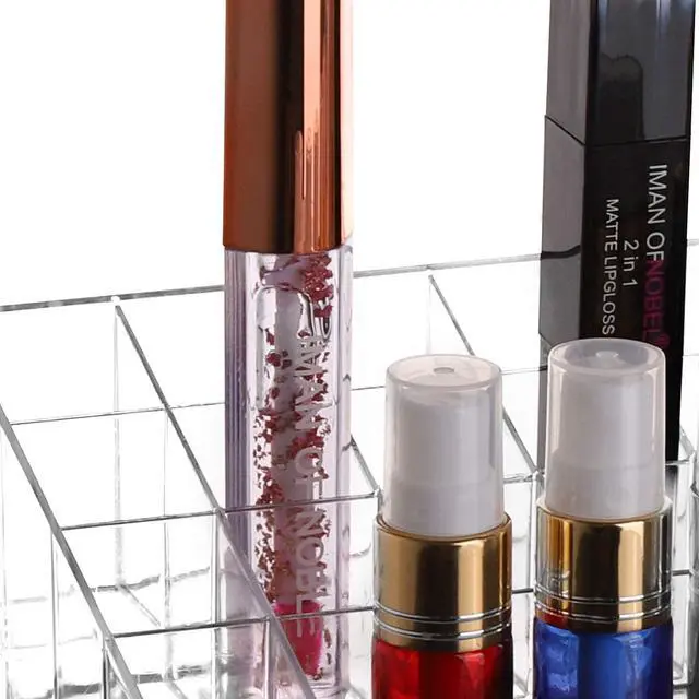 Alt view image 5 of 5 - 40 Grids Lipsticks Holder - Clear Acrylic Lipgloss Lipstick Organizer and Storage Display Case for Lip Gloss, Lipstick Tubes