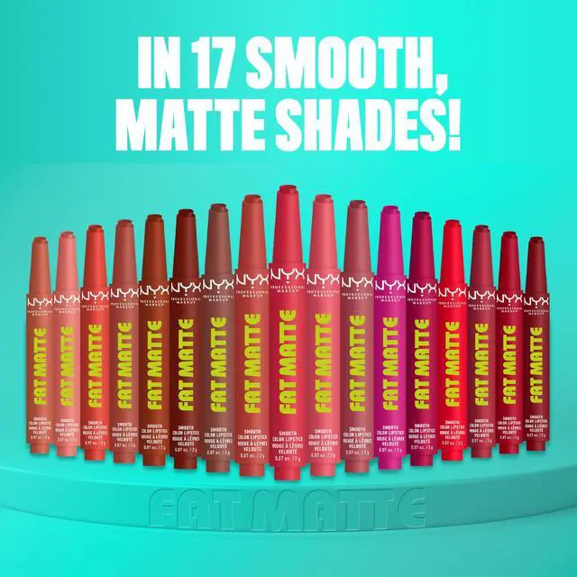 Alt view image 7 of 7 - Fat Matte Lipstick, Pigmented, Smoothing, & Non-Drying Lip Crayon, Long Lasting Lip Makeup, Vegan & Cruelty Free - Rose Robe (Rose Nude)