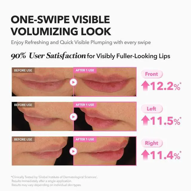 Alt view image 3 of 7 - Hero All Day Plumping Lip Stain Rose pink | 24H Lip Stain - Smudge & Transfer Resistant, Plumping Wipe-Off Tint, Natural Rose 0.14oz