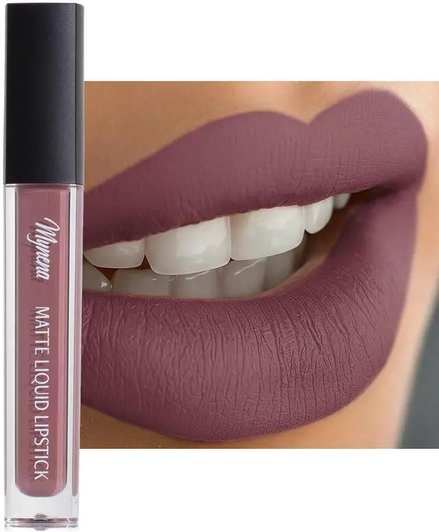 Main image of Hydrating Dusty Mauve Rose Matte Liquid Lipstick, Long Lasting - Eve | Vegan, Weightless, Waterproof, No Smudge, No Transfer, Lightweight, Comfortable, Quick-Dry