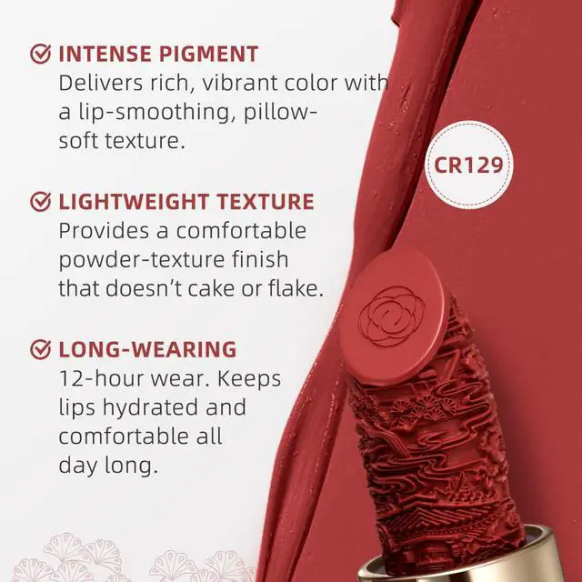 Alt view image 5 of 7 - Lipstick Hydrating High Impact Color Infused with Vitamin E and Avocado Oil Smooth Soft Texture Long Lasting Matte