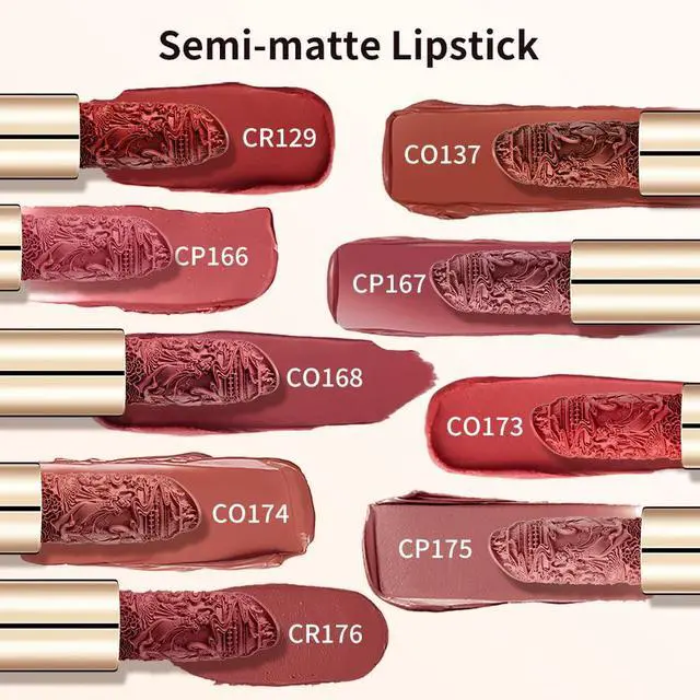 Alt view image 7 of 7 - Lipstick Hydrating High Impact Color Infused with Vitamin E and Avocado Oil Smooth Soft Texture Long Lasting Matte