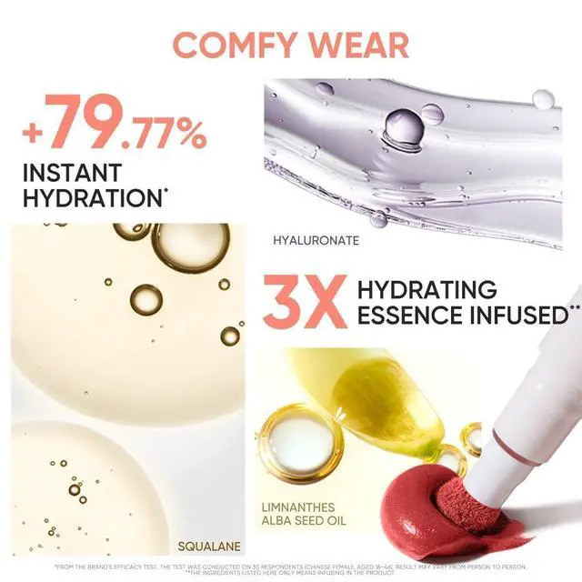 Alt view image 5 of 7 - Cushion Matte Lip Cream, Hydrating Matte Lipstick with Tripeptide & Squalane, Lip Line Blurring, Velvet Lip Mud, Smudge-Proof,Long-Lasting, Non-craked (G202 Dusty Fig)