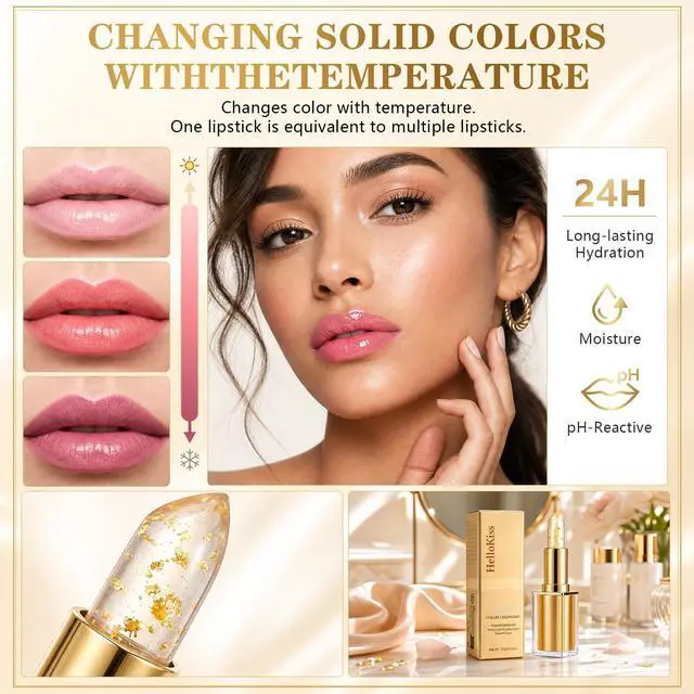 Alt view image 2 of 7 - Color Changing Lip Balm - Long Lasting Tinted Moisturizing Lipstick | Moisture-rich tint that adapts to your lips for a custom sheer glow, with Vitamin E for smooth, soft lips all day.