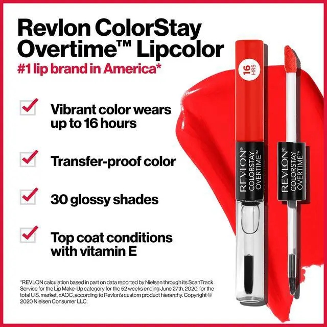 Alt view image 3 of 7 - Liquid Lipstick with Clear Lip Gloss, Overtime , Dual Ended with Vitamin E, 360 Endless Spice, 0.07 Oz (Pack of 2)