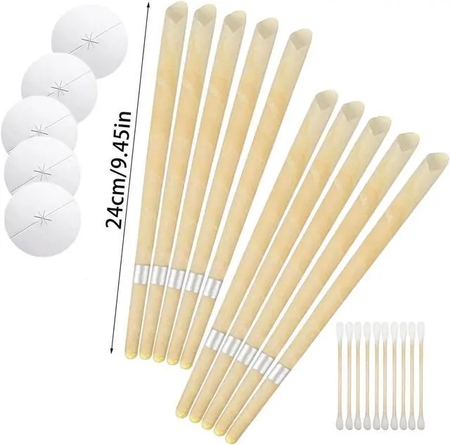 Alt view image 2 of 7 - 10 Pcs Ear Candles Earwax Removal Kit, Ear Cleansing Tool Set, Ear Wax Remover Tool with Storage Box