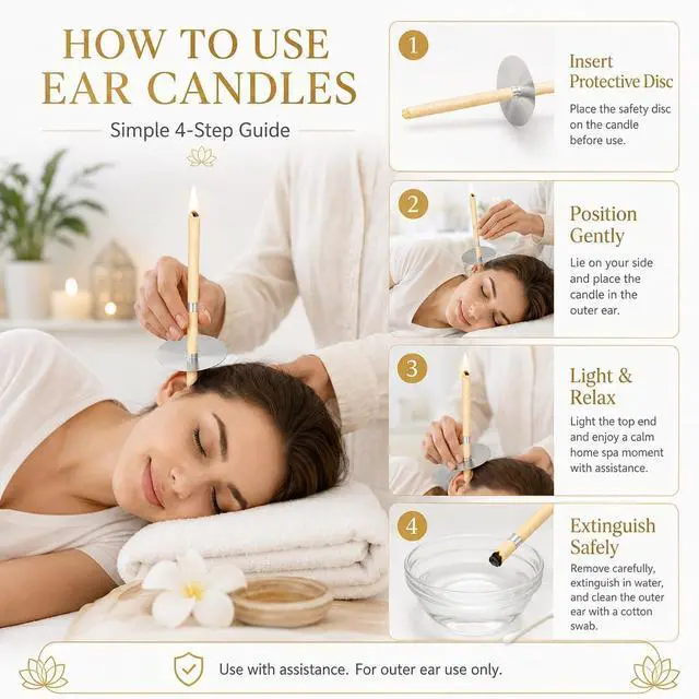 Alt view image 6 of 7 - 10 Pcs Ear Candles Earwax Removal Kit, Ear Cleansing Tool Set, Ear Wax Remover Tool with Storage Box