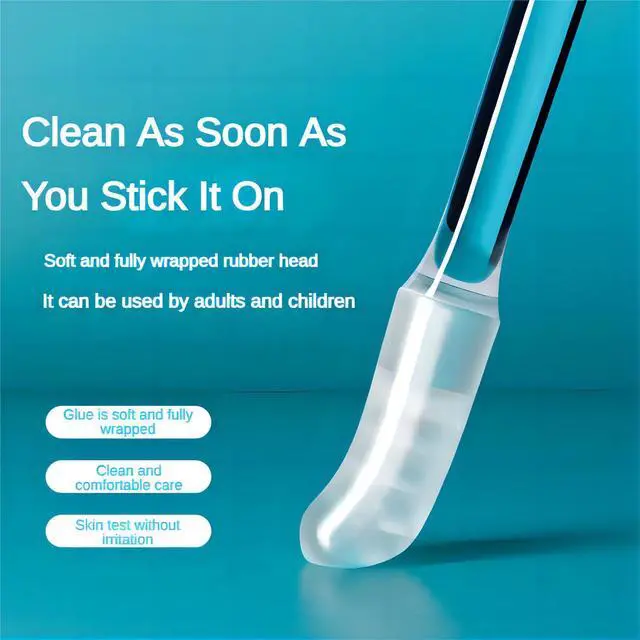 Alt view image 2 of 6 - Sticky Ear Cleaning Stick, 2026 New Reusable Ear Wax Removal Tools with Dust Cover Packaging, Earwax Removal Adhesive Swabs for Kids and Adults (Small, 24PCS)
