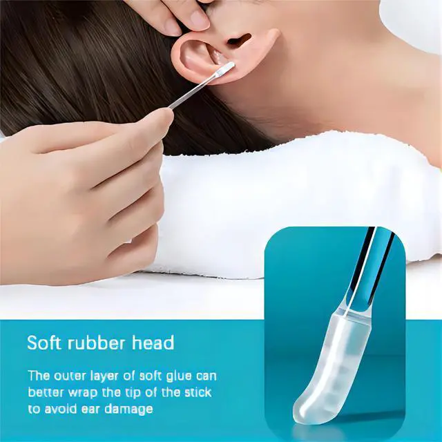 Alt view image 5 of 6 - Sticky Ear Cleaning Stick, 2026 New Reusable Ear Wax Removal Tools with Dust Cover Packaging, Earwax Removal Adhesive Swabs for Kids and Adults (Small, 24PCS)