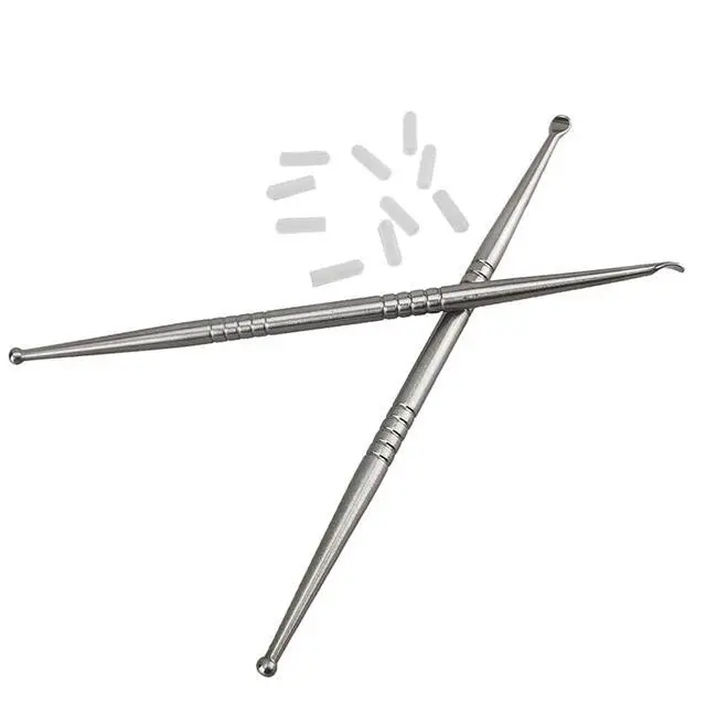 Alt view image 3 of 7 - 2pcs Tonsil Stone Removal Picks, Oral Cleaning Tools with 10 Silicone Tips | 12cm picks with 10 soft silicone tips, dual-end design, multi-purpose for tonsil crypt cleaning and ear wax removal