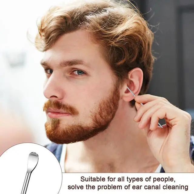 Alt view image 5 of 7 - 40pcs Ear Spoon Stainless Steel Ear Pick Earwax Removal Tool Ears Cleaning Tool Safe Ears Wax Removal Tools
