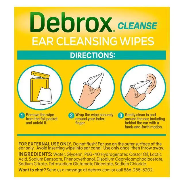 Alt view image 7 of 7 - Ear Cleansing Wipes, Individually Wrapped Ear Cleaner Wipes, 12 Ct | Wipes for Adults and Kids, Single-Use, Portable Ear Cleaning Cloths, Gentle Daily Ear Care, Safe for Sensitive Ears, Earwax