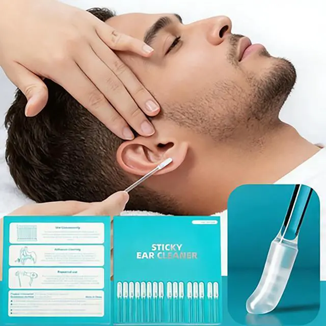 Alt view image 4 of 6 - Adhesive Earwax Removal Tool, 72 pcs Cleaning Tools Kit for Children and Adults, Adhesive Ear Digging Stick with Safe Ear Scoop and Dust Cover Packaging