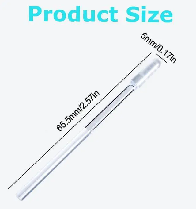 Alt view image 6 of 6 - 48 Pcs Earwax Removal Adhesive Swabs, Silicone Ear Wax Removal Tool | Gentle & Safe Sticky Ear Cleaner Stick for All Ages, Large Reusable Ear Cleaning Kit with Dust-Proof Case (L)