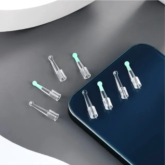 Alt view image 7 of 7 - 10 Pcs Ear Spoon Tips Ear Cleaner Replacement Set for 3.5 mm Otoscope Plastic Cleaner Tips Reusable for Teens Adults Family Health Care(Transparent, Light Green)