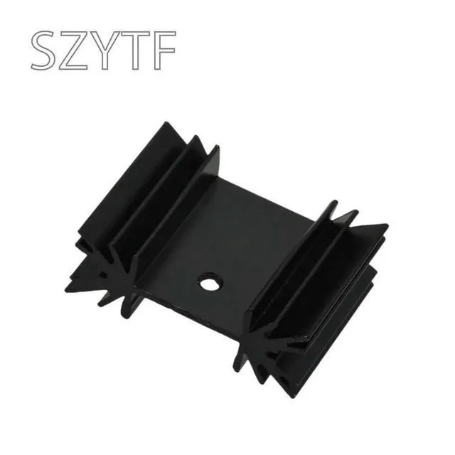Alt view image 2 of 6 - 5PCS MOS Transistor Tube Heatsink Radiator Cooler Radiator 25×34×12MM Heat Sink FINS IC