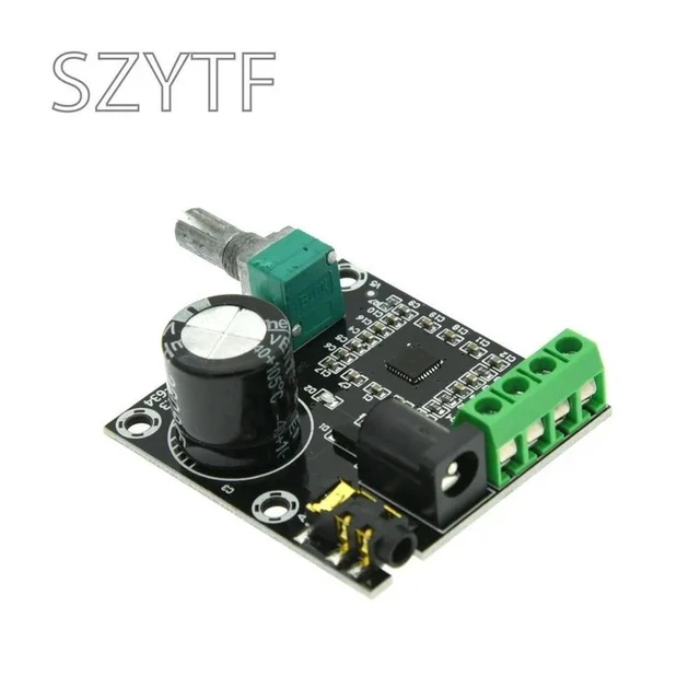 Alt view image 3 of 3 - PAM8610 dual channel 12V high-definition power amplifier board pure digital power amplifier 15W*2 high power