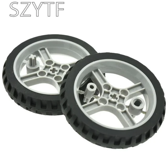 Alt view image 3 of 6 - 2PCS 6514 TT Motor Free Wheel Cross Shaft Robot Car Narrow Wheel 65MM Motor Tracking Line