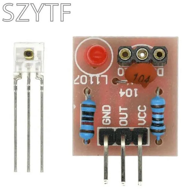 Alt view image 2 of 3 - 5V Laser Receiver Sensor Detection Module Non-Modulator Tube for