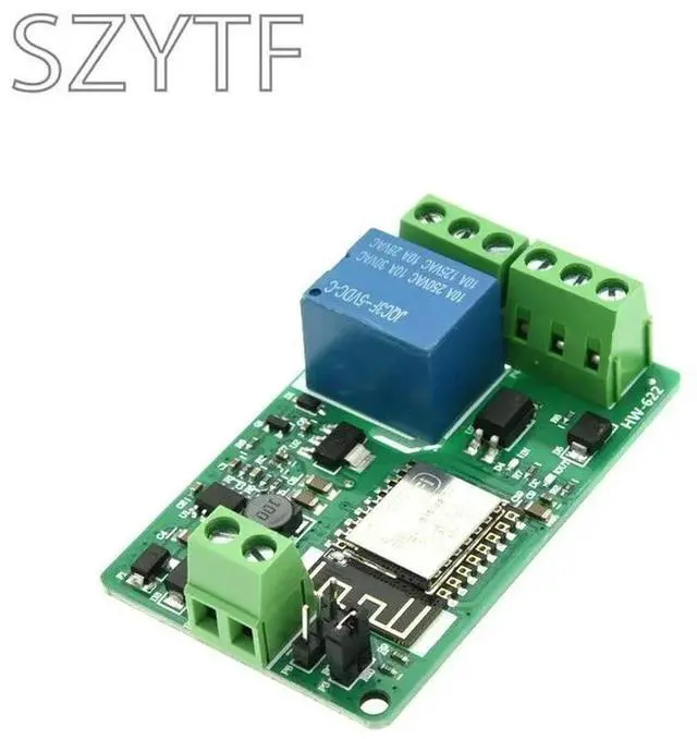 Main image of ESP8266 ESP-12F Module 1 Channel Relay Shield Overcurrent Protection Wi-Fi Network Relay Module 10A DC 7-30V
