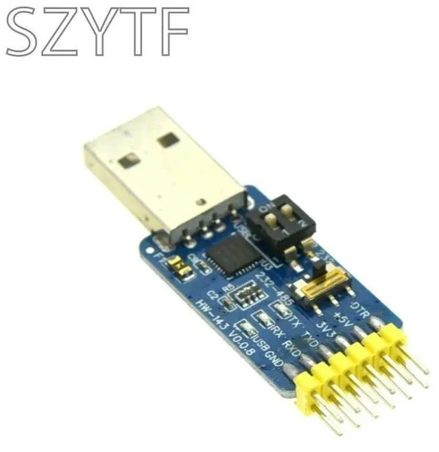Alt view image 3 of 3 - CP2102 USB-UART 6-in-1 Multifunctional(USB-TTL/RS485/232,TTL-RS232/485,232 to 485) Serial Adapter for