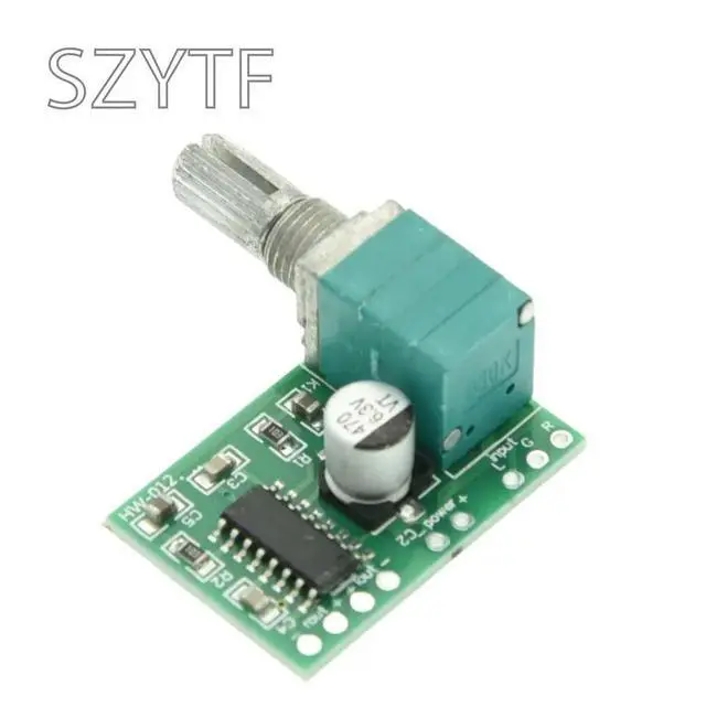 Alt view image 2 of 3 - PAM8403 mini 5V digital Audio amplifier board with switch potentiometer can be USB powered