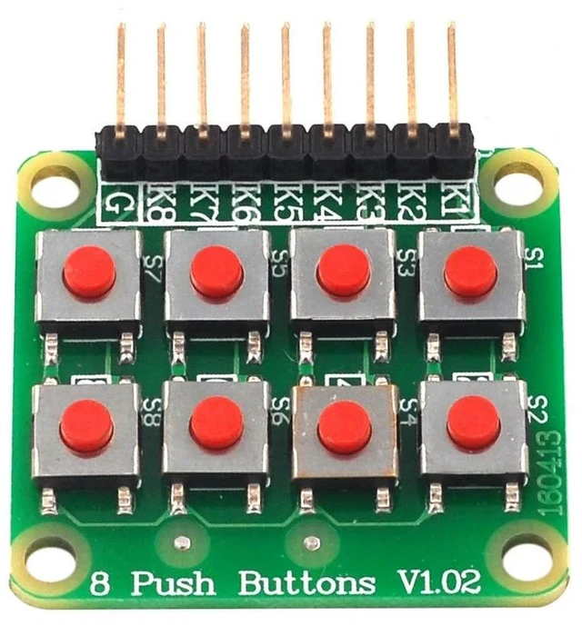 Main image of 2x4 Keypad 4x2 Keypad 8 Push Buttons V1.00 Key Board Matrix Keyboard Button for AVR PIC 2*4 Module AVR PIC