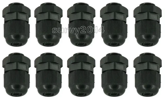 Main image of 10PCS Waterproof Fixing Gland Connector PG7 for 3.5-6mm Dia Cable Wire Black For Board Module