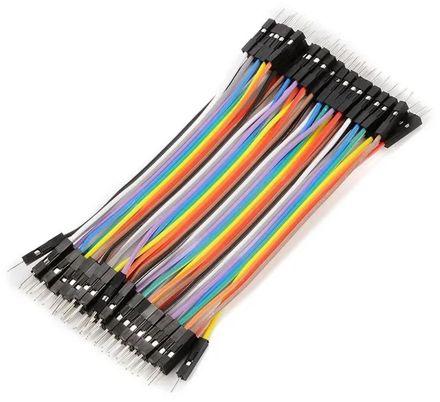 Main image of 40PCS 10CM 2.54MM Row Male to Male Dupont Cable Breadboard Jumper Wire For