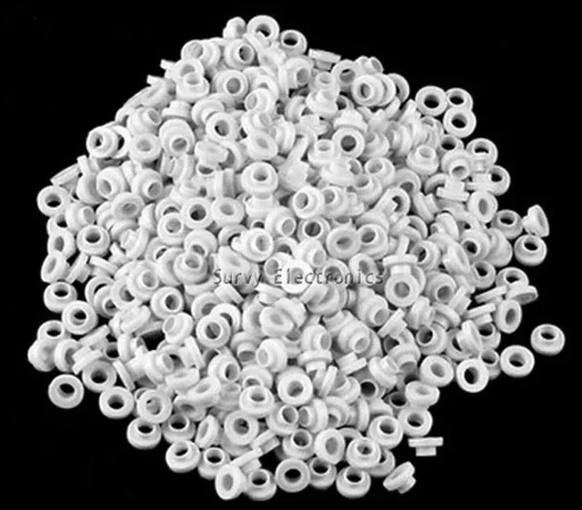 Main image of 100pcs TO-220 insulation tablets circle M3 transistor pads Bushing TO - 220 Plastic Insulation Washer