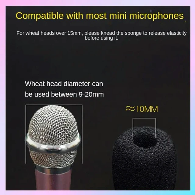 Main image of Universal Amplifier Sponge Cover Headset Microphone Cover Headset Protection Anti-Spray Dust Ear Cotton Durable