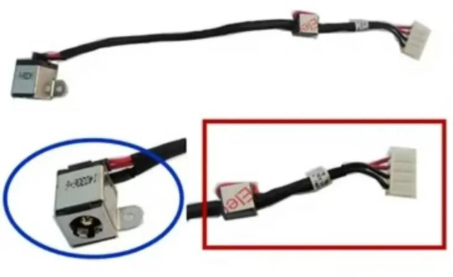 Main image of DC Power Jack with cable For Y510p Y500 Laptop DC-IN Charging Flex Cable